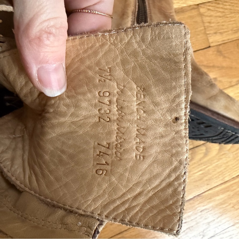 Bed Stu Distressed Leather Ankle Boots Anthropologie - Picture 7 of 8